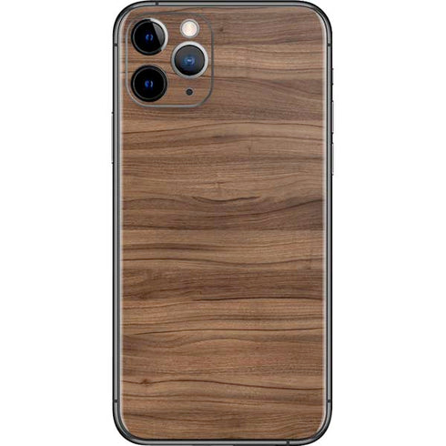Natural Walnut Wood iPhone 11 Pro Skin