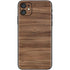 Natural Walnut Wood iPhone 11 Skin