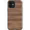 Natural Walnut Wood iPhone 12 Impact Case