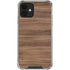 Natural Walnut Wood iPhone 12 Mini Clear Case