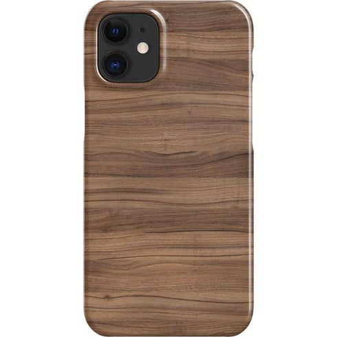 Natural Walnut Wood iPhone 12 Mini Lite Case