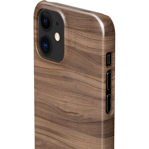 Natural Walnut Wood iPhone 12 Mini Lite Case