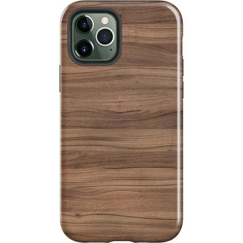 Natural Walnut Wood iPhone 12 Pro Impact Case