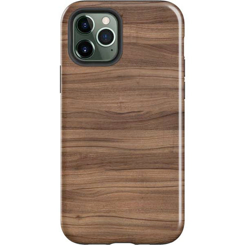 Natural Walnut Wood iPhone 12 Pro Max Impact Case