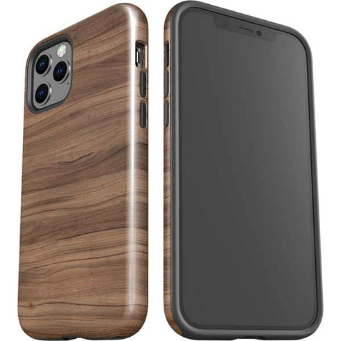 Natural Walnut Wood iPhone 12 Pro Max Impact Case