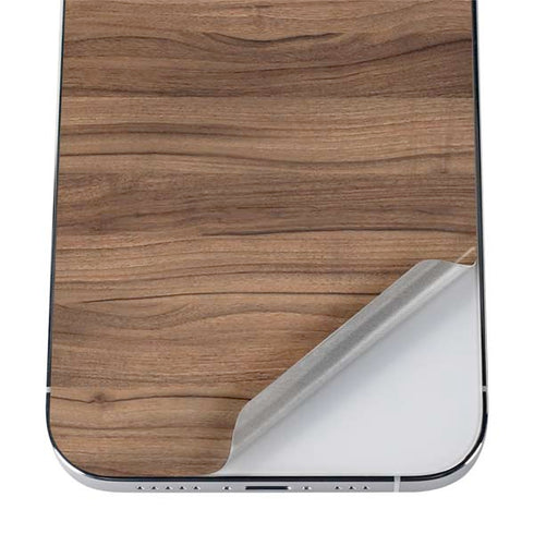 Natural Walnut Wood iPhone 12 Pro Max Skin