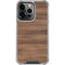 Natural Walnut Wood iPhone 13 Pro Clear Case