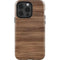 Natural Walnut Wood iPhone 13 Pro Impact Case