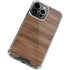 Natural Walnut Wood iPhone 13 Pro Max Clear Case