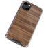 Natural Walnut Wood iPhone 14 Clear Case