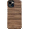 Natural Walnut Wood iPhone 15 Plus Impact Case