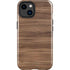 Natural Walnut Wood iPhone 15 Plus Impact Case