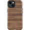 Natural Walnut Wood iPhone 14 Plus Impact Case