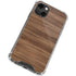 Natural Walnut Wood iPhone 15 Plus Clear Case