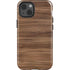 Natural Walnut Wood iPhone 15 Impact Case