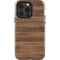 Natural Walnut Wood iPhone 14 Pro Impact Case