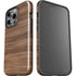 Natural Walnut Wood iPhone 15 Pro Impact Case