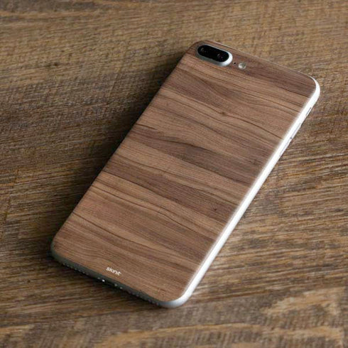 Natural Walnut Wood iPhone 8 Plus Skin