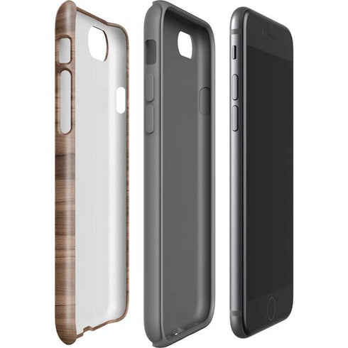 Natural Walnut Wood iPhone SE (2nd & 3rd Gen) Pro Case