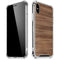 Natural Walnut Wood iPhone XS Max Clear Case