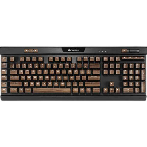 Natural Walnut Wood K95 RGB PLATINUM Mechanical Gaming Keyboard Skin
