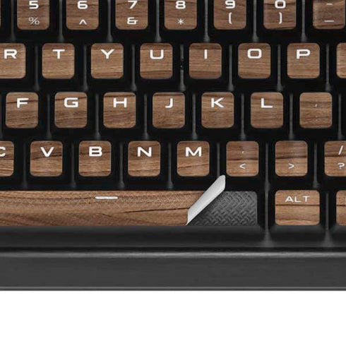 Natural Walnut Wood K95 RGB PLATINUM Mechanical Gaming Keyboard Skin