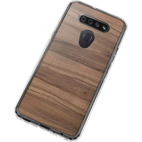 Natural Walnut Wood LG K51/Q51 Clear Case