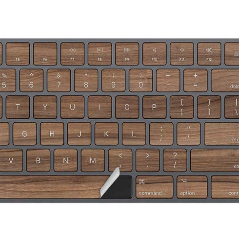 Natural Walnut Wood Magic Keyboard with Numeric Keypad Skin