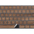 Natural Walnut Wood Magic Keyboard with Numeric Keypad Skin