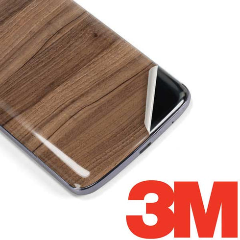 Natural Walnut Wood Moto E5 Plus Skin