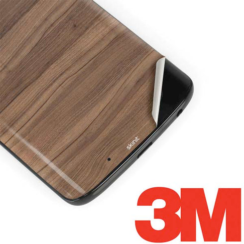 Natural Walnut Wood Moto G6 Skin