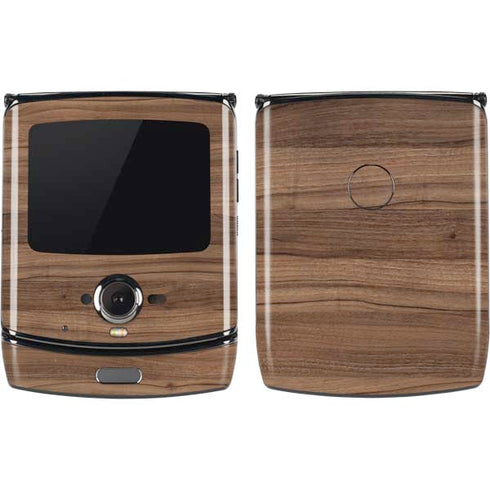 Natural Walnut Wood Motorola RAZR Skin