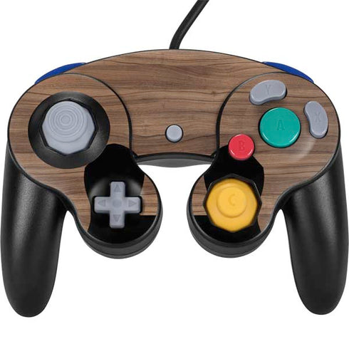 Natural Walnut Wood Nintendo GameCube Controller Skin