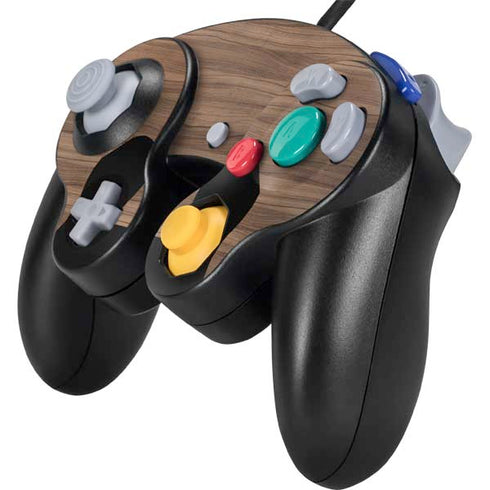 Natural Walnut Wood Nintendo GameCube Controller Skin