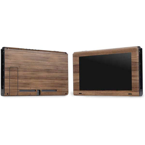 Natural Walnut Wood Nintendo Switch Bundle Skin