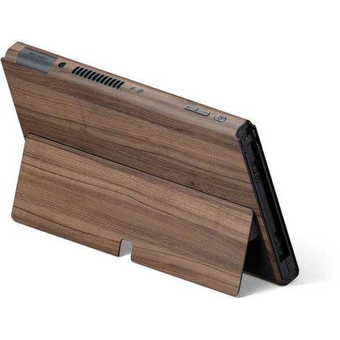 Natural Walnut Wood Nintendo Switch OLED (2021) Skin