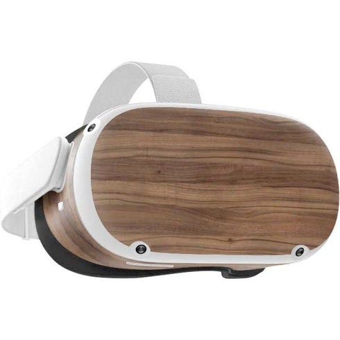 Natural Walnut Wood Oculus Quest 2 Skin