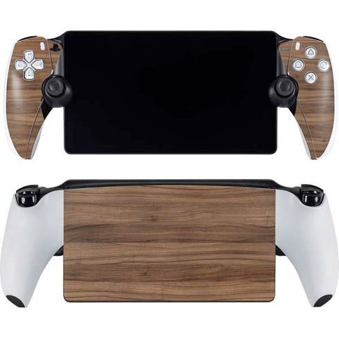 Natural Walnut Wood PlayStation Portal Remote Player Skin