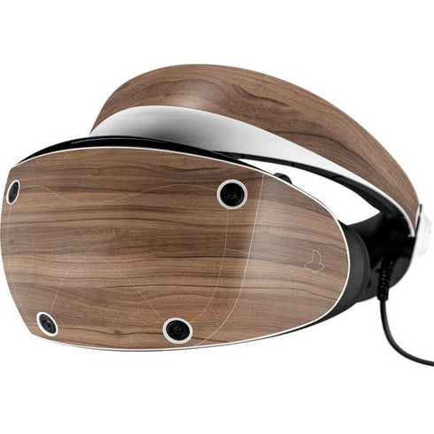 Natural Walnut Wood PlayStation VR2 Skin