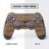 Natural Walnut Wood PS4 Controller Skin