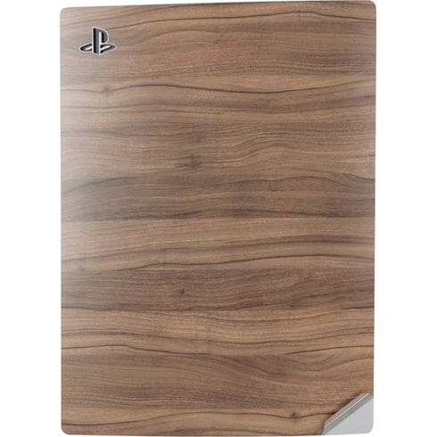 Natural Walnut Wood PS5 Digital Edition Console Skin