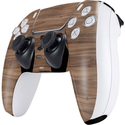Natural Walnut Wood PS5 Controller Skin