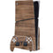 Natural Walnut Wood PS5 Slim Disk Bundle Skin