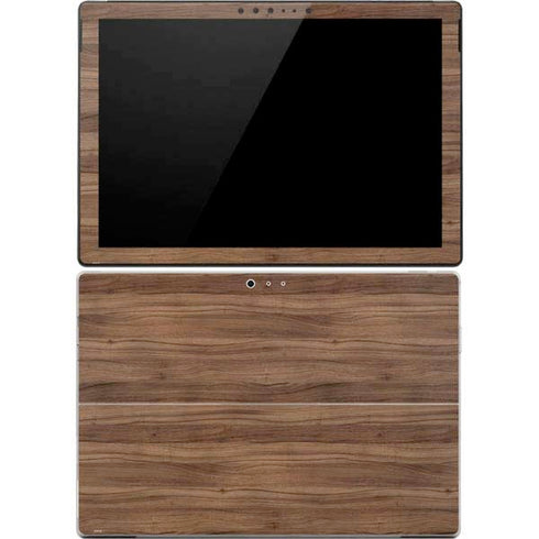 Natural Walnut Wood Surface Pro 4 Skin