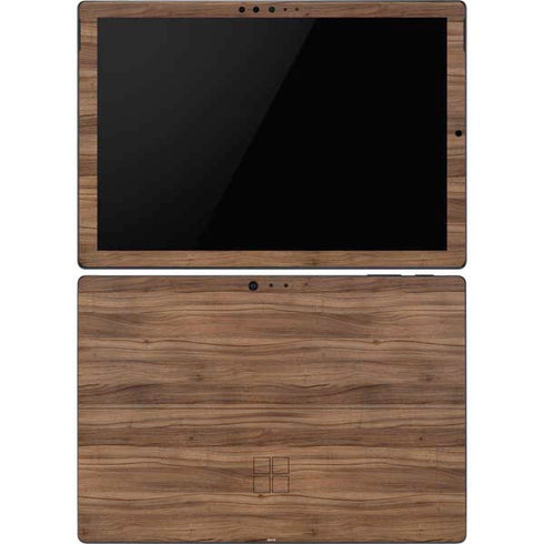 Natural Walnut Wood Surface Pro 6 Skin