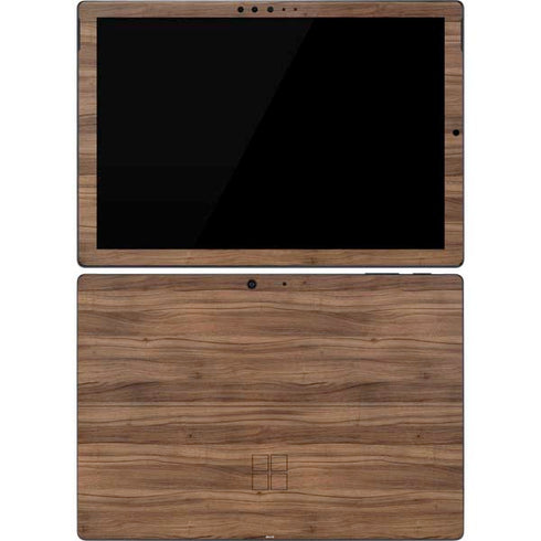 Natural Walnut Wood Surface Pro 7 Skin