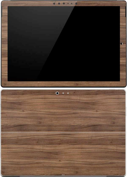 Natural Walnut Wood Surface Pro (2017) Skin