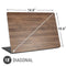 Natural Walnut Wood Universal Laptop 18in (14.6 x 10.6in) Skin