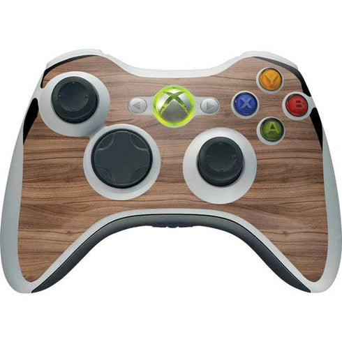 Natural Walnut Wood Xbox 360 Wireless Controller Skin