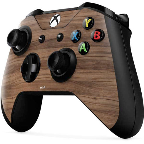 Natural Walnut Wood Xbox One X Controller Skin